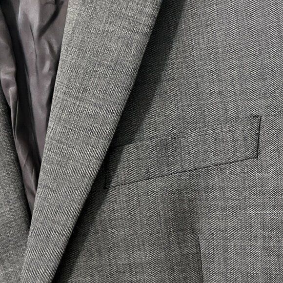 Lauren Ralph Lauren Men's 42L Sport Coat Gray 100% Wool Blazer Jacket Two Button - Picture 3 of 12